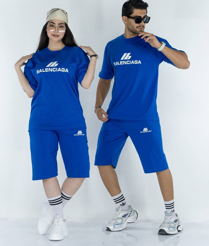ست تیشرت شلوارک balenciaga